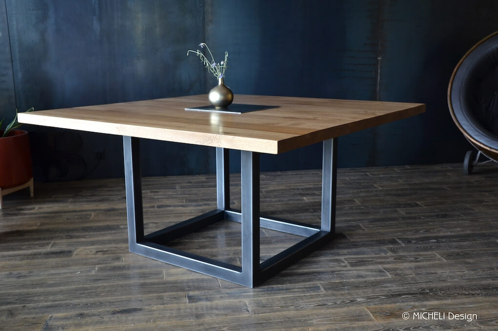 Table carrée contemporaine sur mesure - Callista - MICHELI Design - Made In France  - 658983